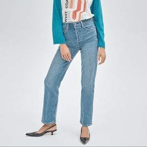 Aritzia Denim Forum Arlo Straight Leg Jeans